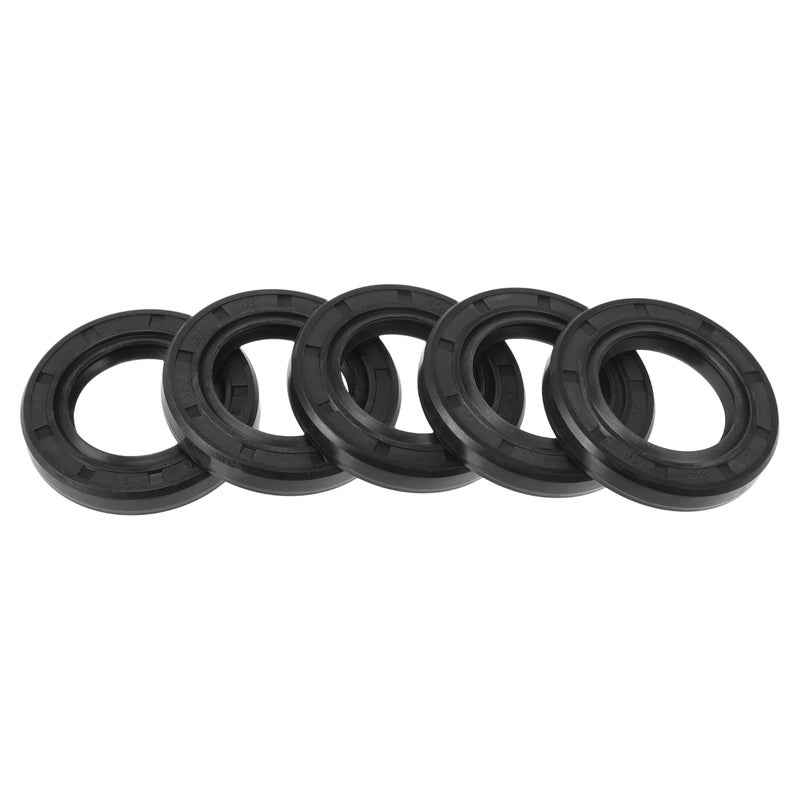 RATCHROLL Oil Seal TC Seal Ring Rotary Shaft Seal 28x46x7mm High Pressure Nitrile Rubber Black 5 Pcs - Image 1